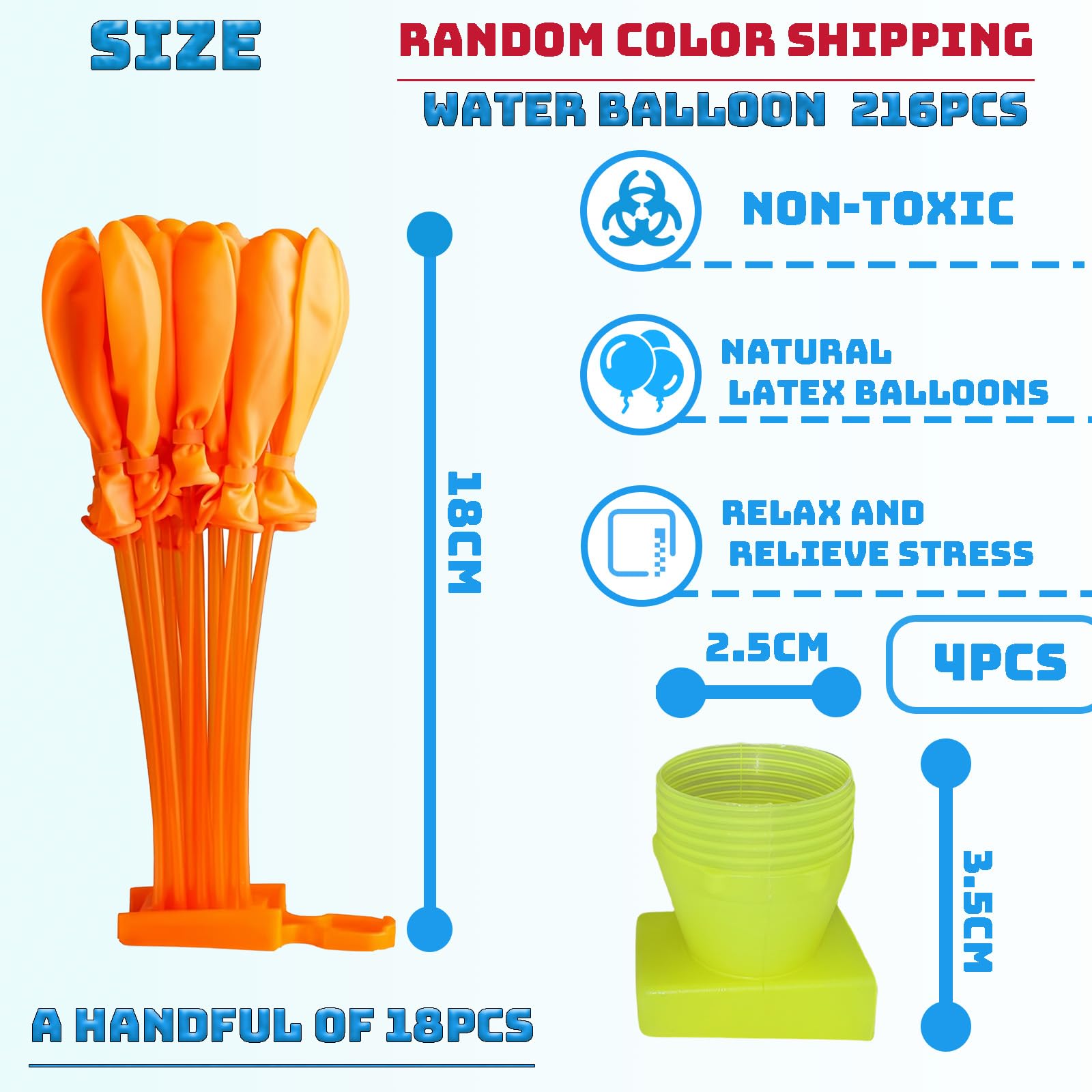 216Pcs Water Balloons for Kids,Water Balloon Self Sealing Quick Easy Fill,Colorful Splash Water Balls Bombs for Kid Adults Outdoor Garden Beach Family Gatherings Pool Party Fight Water Toy - Image 2