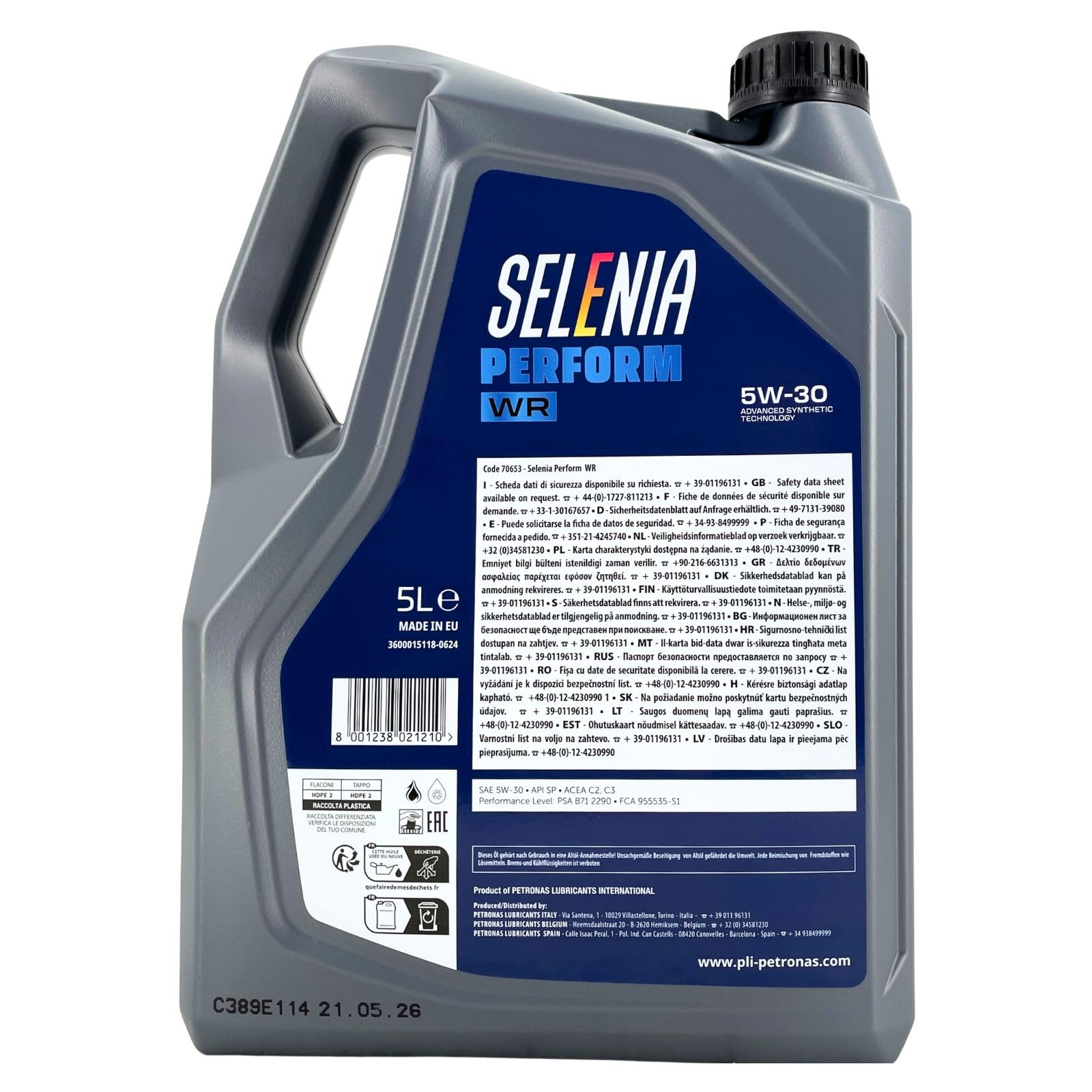 Selenia Perform W.R. 5W-30 5L Motoröl