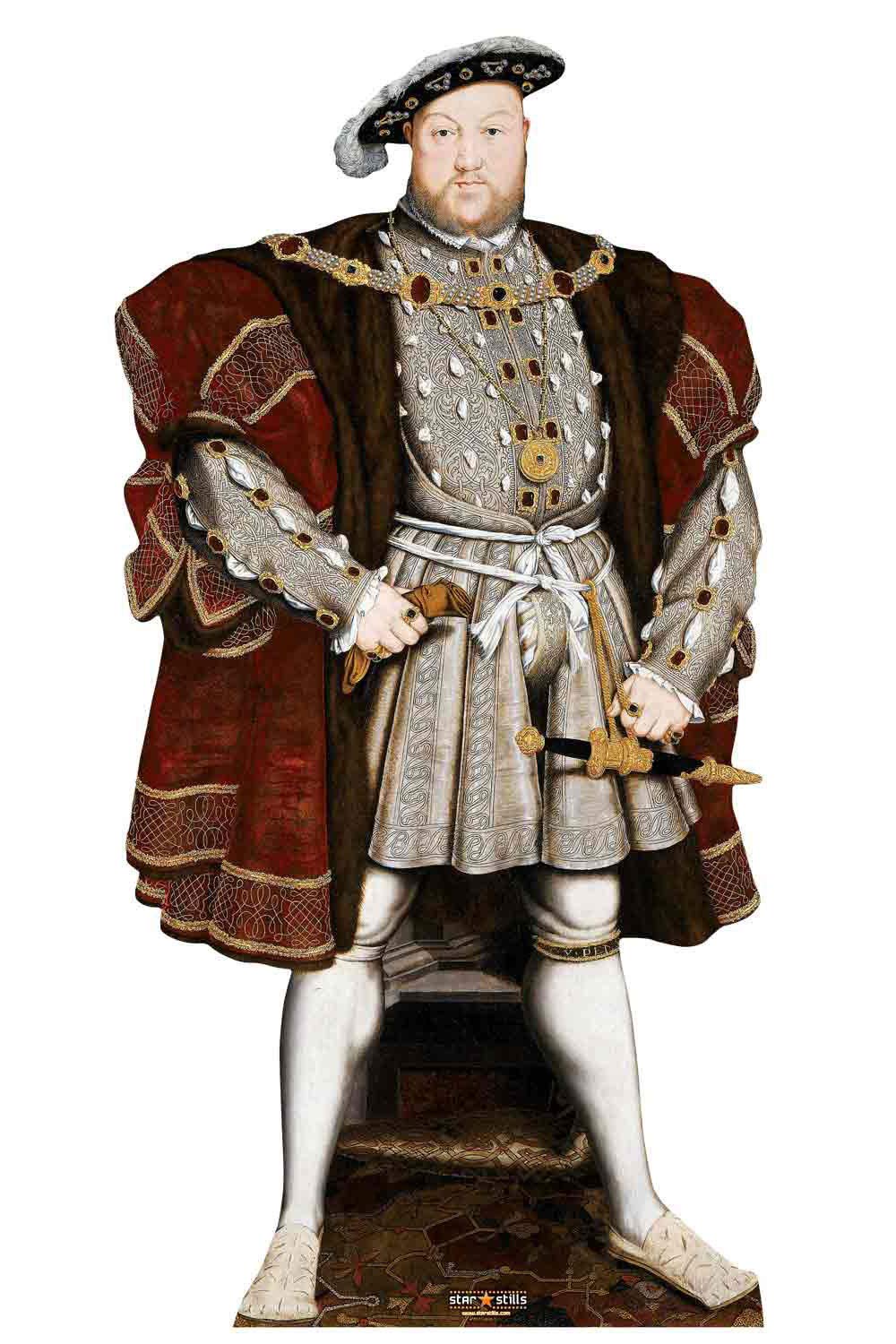 Bundlez-4-Fanz Multicolor Henry Viii The Tudor King Lifesize Cardboard Cutout Lifesize Cardboard Cutout Fan Pack, 189Cm X 96Cm, Includes 8X10 Star Photo