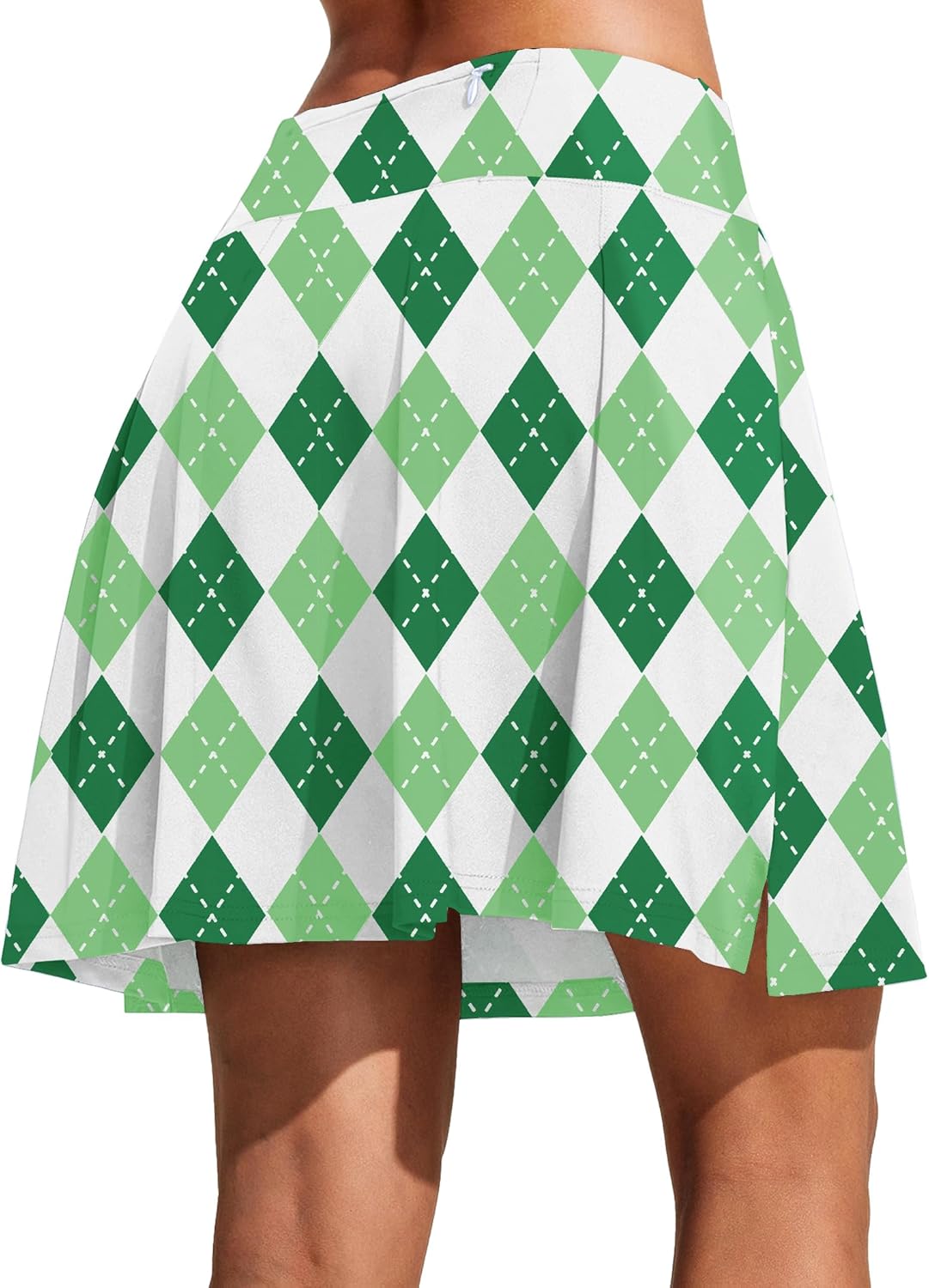 COOrun 18" Skorts for Women High Waist Golf Skirt Pleated Athletic Tennis Skorts with 4 Pockets Shorts Casual Modest Skirts