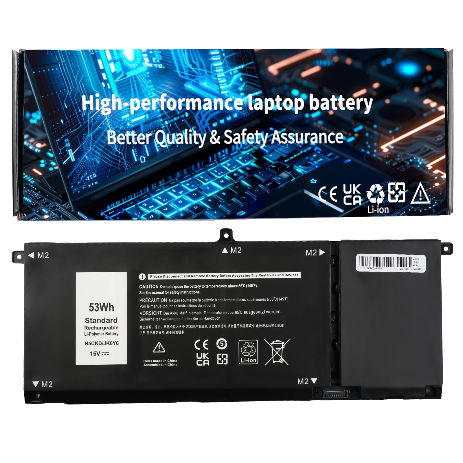 Amazon.com: A AMANDA H5CKD Laptop Battery Compatible with Dell