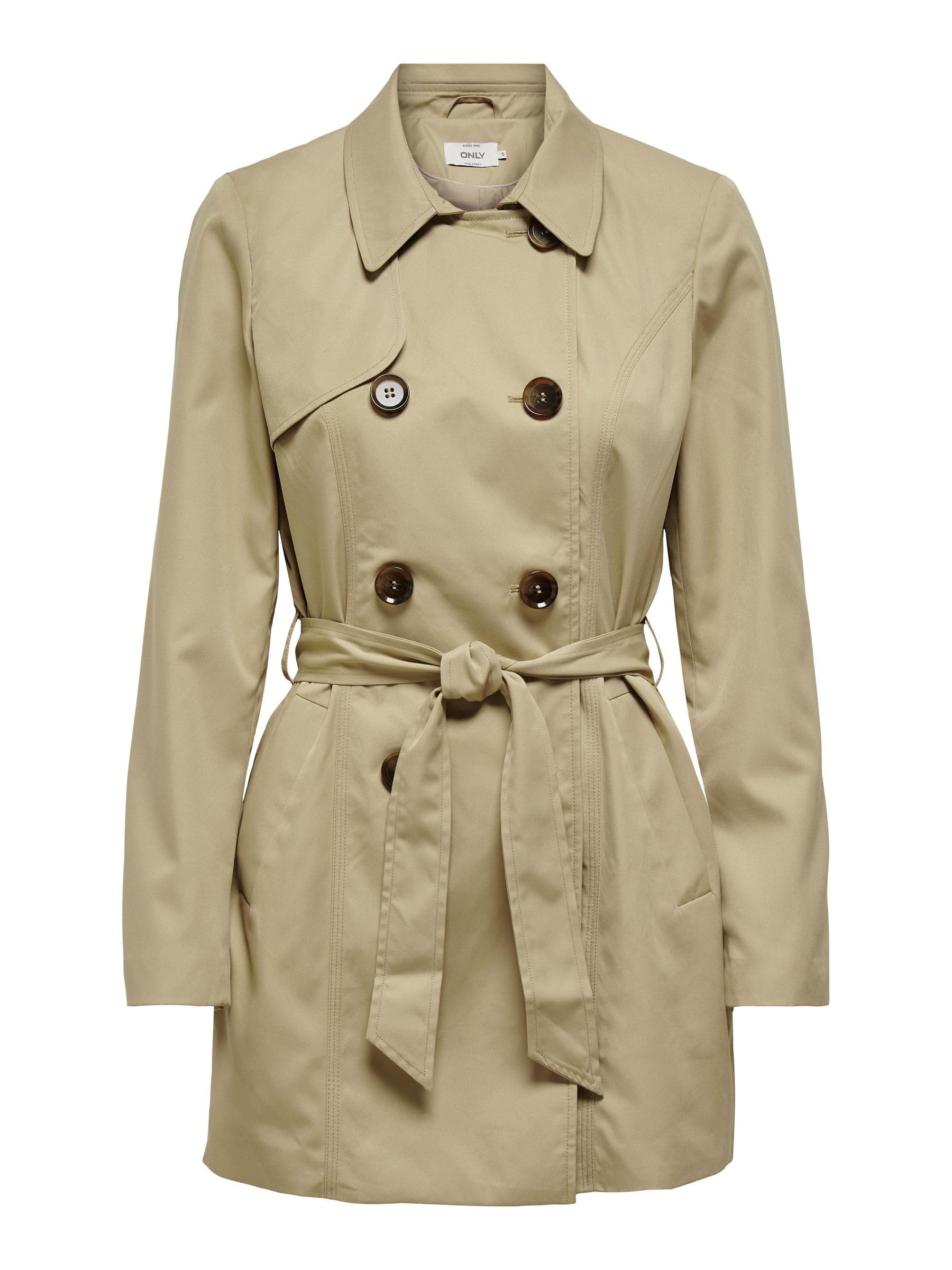 ONLY Damen Onlvalerie Trenchcoat Otw Noos Jacke (1er Pack)