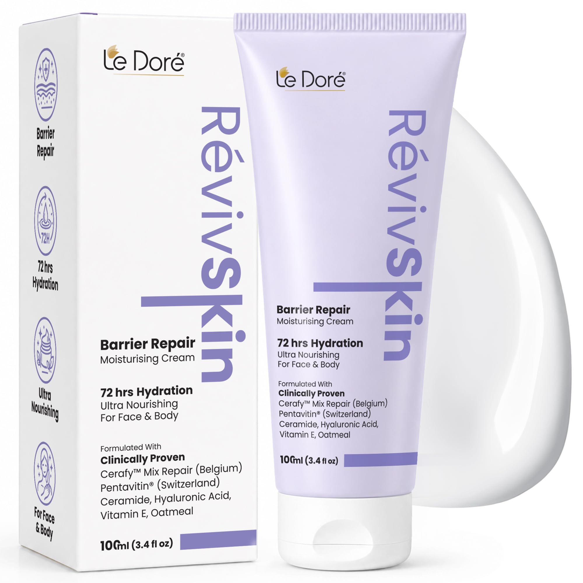 Le Dore Essential Kit With Shampoo, Moisturiser, Sunscreen & Face Wash | Mini Travel Kit | For Men & Women