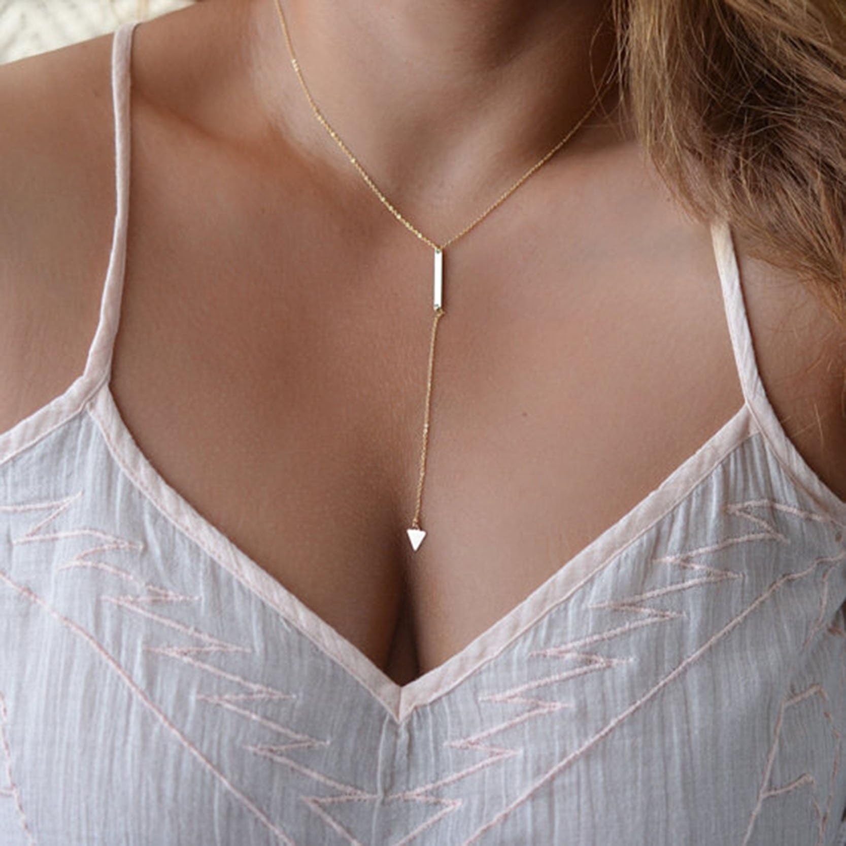MR.TIE Vintage Women Bohemia Simple Tassels Chainn Bar Alloy Necklace