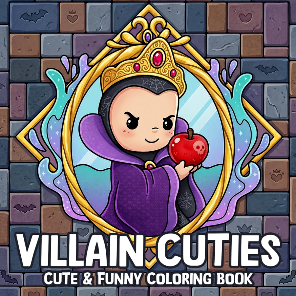 Villain Cuties Coloring Book: Adorable Troublemakers Coloring Pages Featuring Fairy Tale Characters, Magical Mayhem, and Cartoon Designs for Everyone to Have Fun