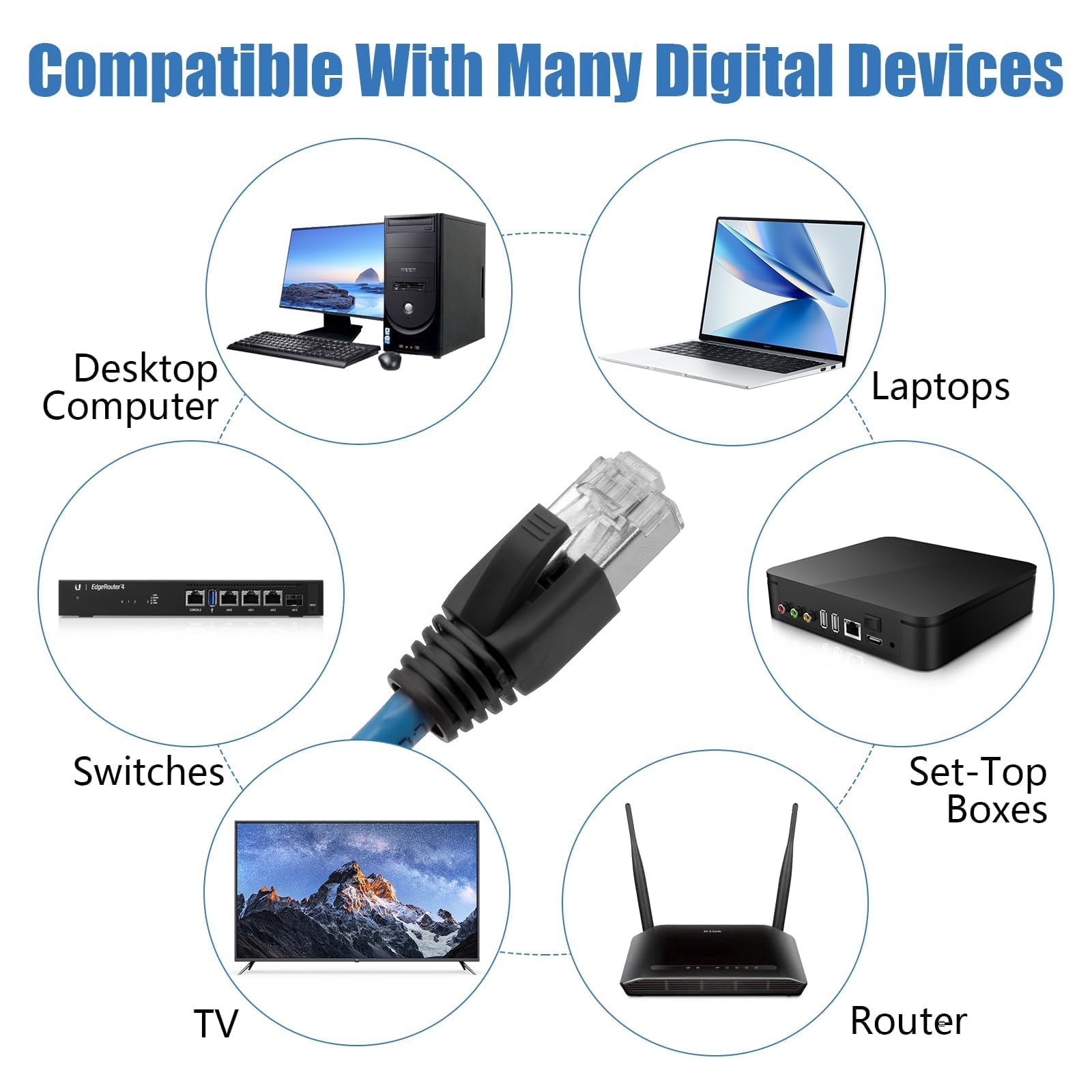 Connettori RJ45 Cat7 Cat6A Schermati - 10 Pezzi, Placcatura Oro 50&mu;, Per Cavi &Oslash; 1,35-1,45 Mm