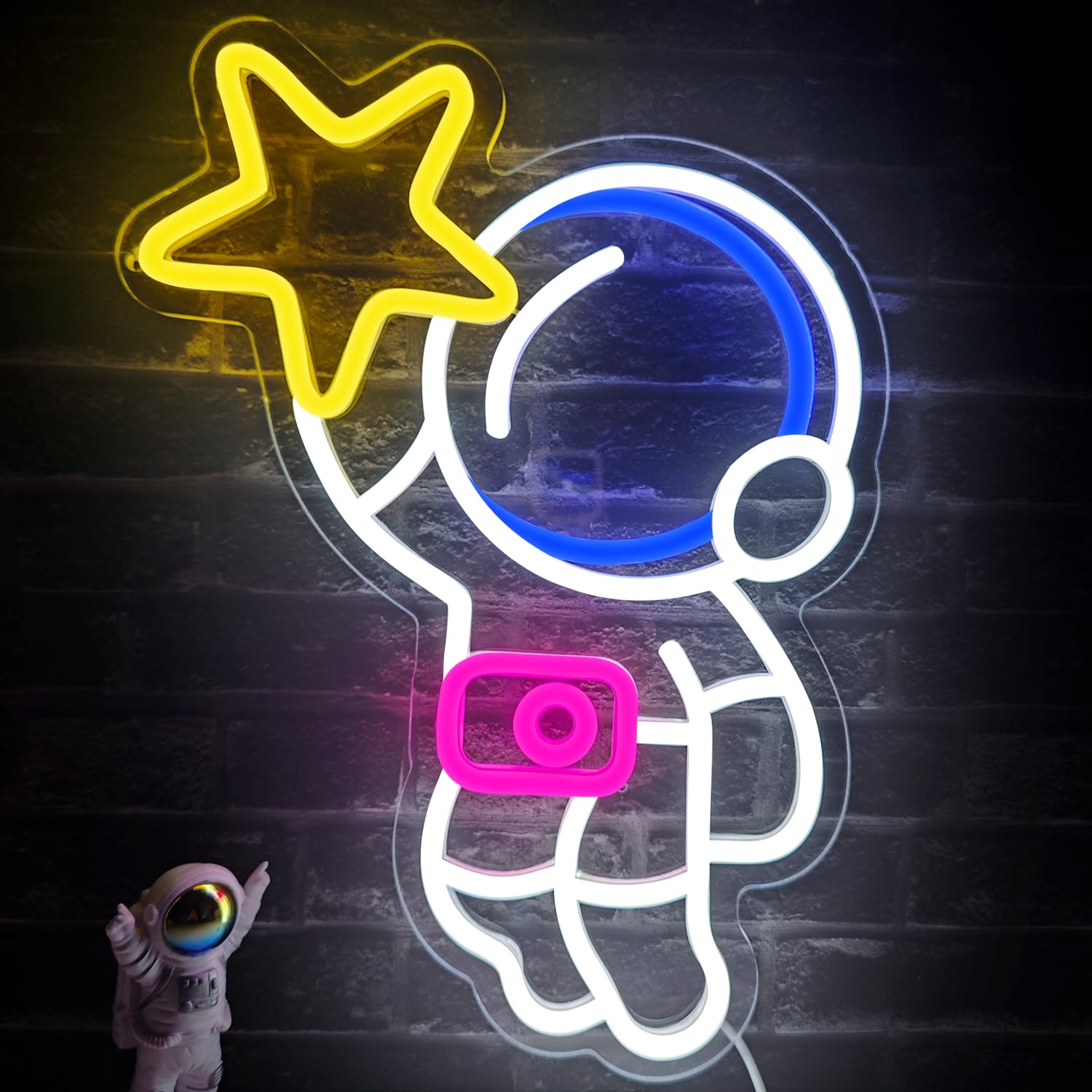 ENUOLI - Letreros De Neón Para Astronauta, Luz De Neón Para Decoración De  Pared, Luces LED Regulables,, image size:1500x1500