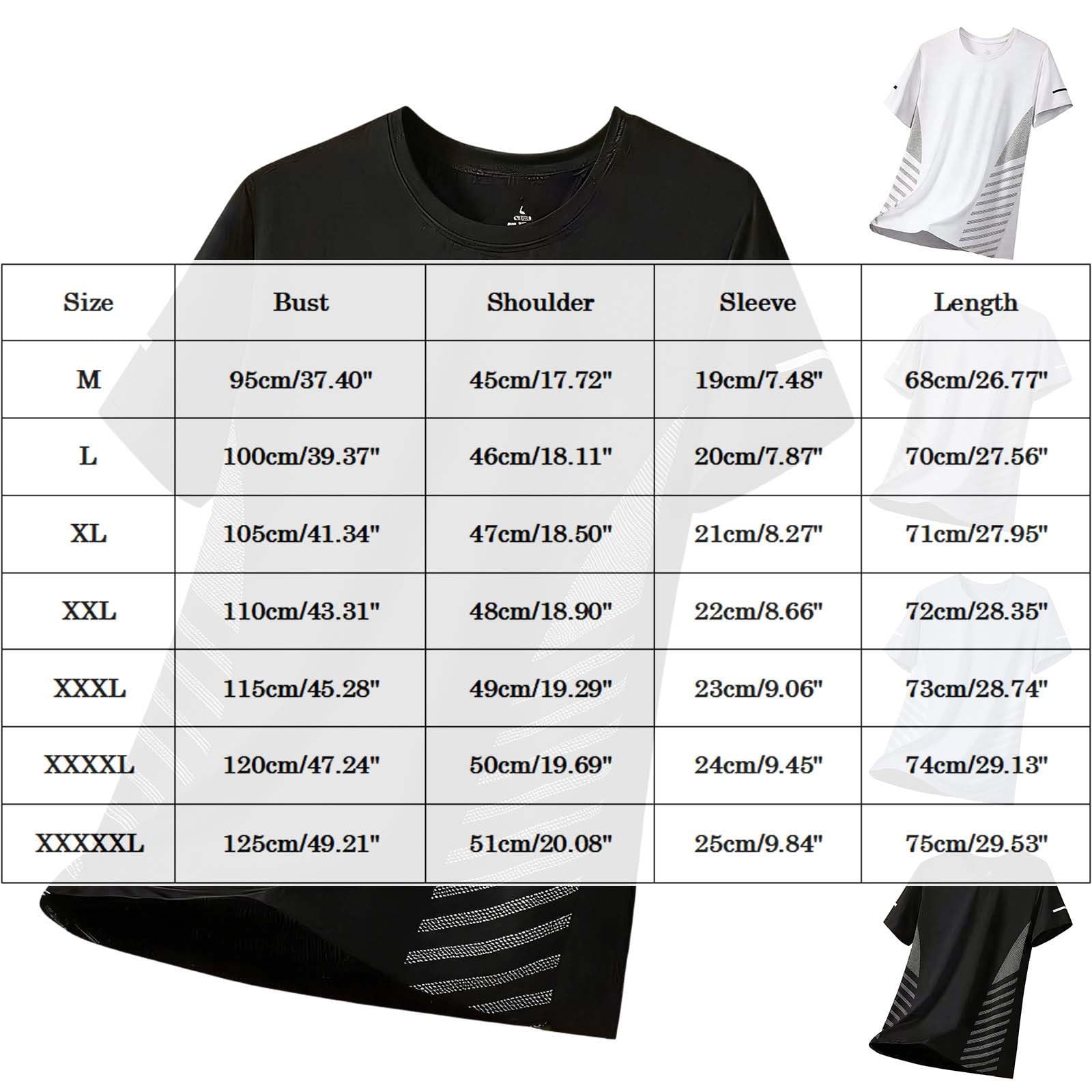 Mens T-Shirts Workout Shirts Casual Short Sleeve Athletic Quick Dry T-Shirt Lightweight Cooling Gym Running Fit Tops — view 3