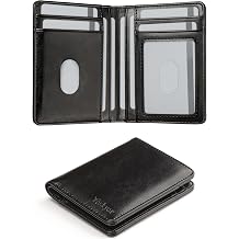 Teskyer Wallet for Men RFID Blocking Bifold Credit Card Holder - Black