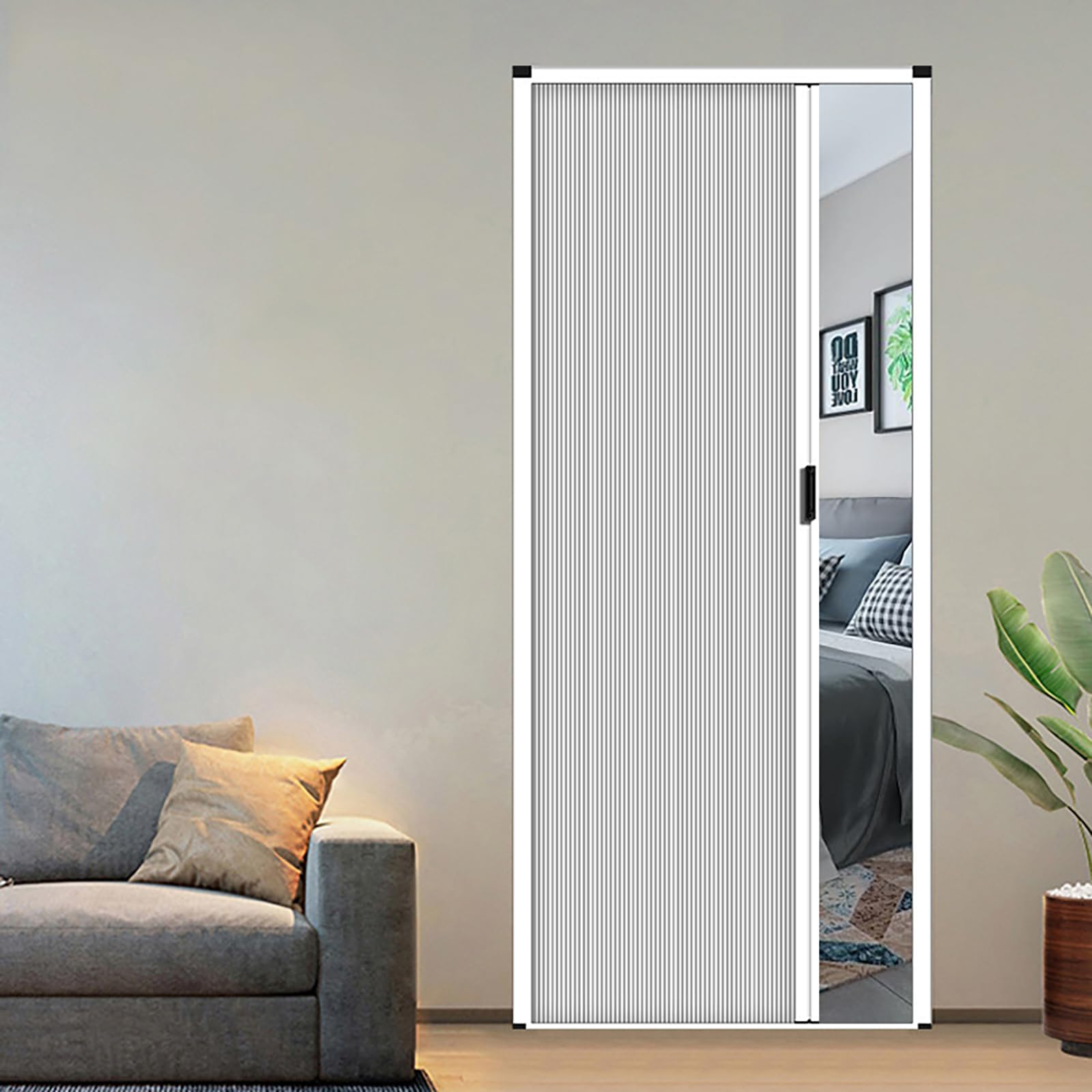 porte accordéon interieur, cloison de separation interieur 180cm, Porte Pliante accordéon, porte separation coulissante en nid d'abeille, pour salle de bain, chambre, buanderie, cuisine