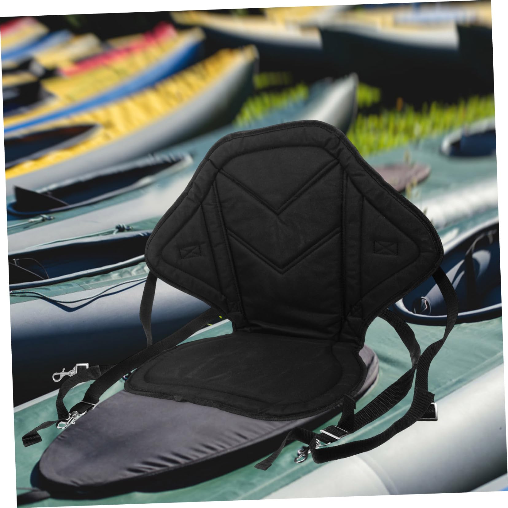 SUPVOX Asiento Hinchable para Kayak Diseño Ergonómico y Tela Oxford, Cojín de Respaldo Portátil Reutilizable para Actividades al Aire Libre