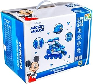 Kids Unisex Toddler Cartoon Batinage Skate Set Size 35 to 38 Multi Color DC-6944994961784