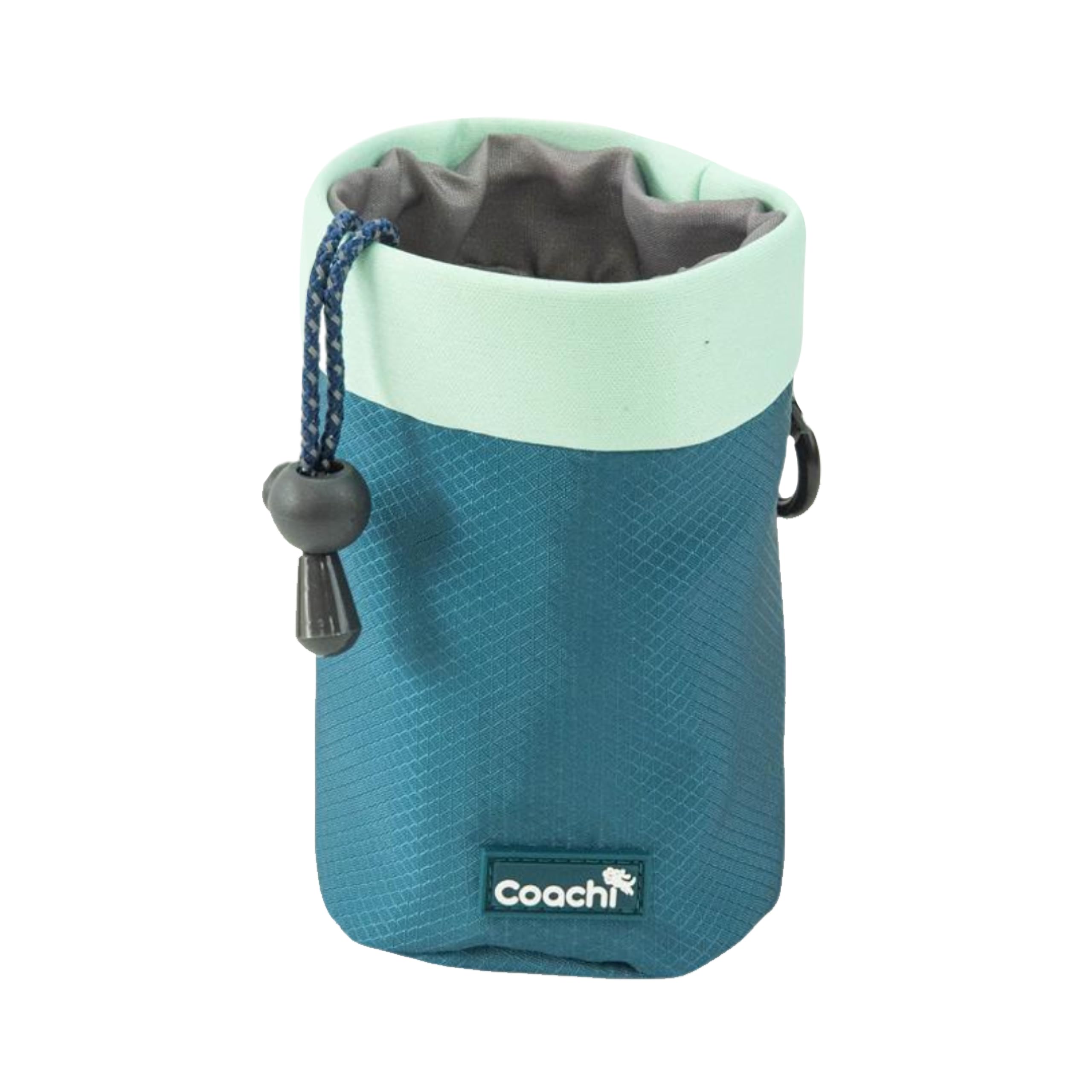 Coachi Puppy & Mini Treat Pouch - Compact sized Treat Bag, Drawstring Closure, Secure Attachment, Clips on Belt, Waistband or Pocket. Suitable for Dog Walking & Training