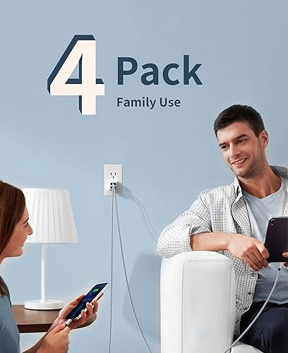 Miniatura 5 de IDISON Cargador de iPhone con certificación MFi, paquete de 5 (336610 pies), cable de carga rápida trenzado de nailon compatible con