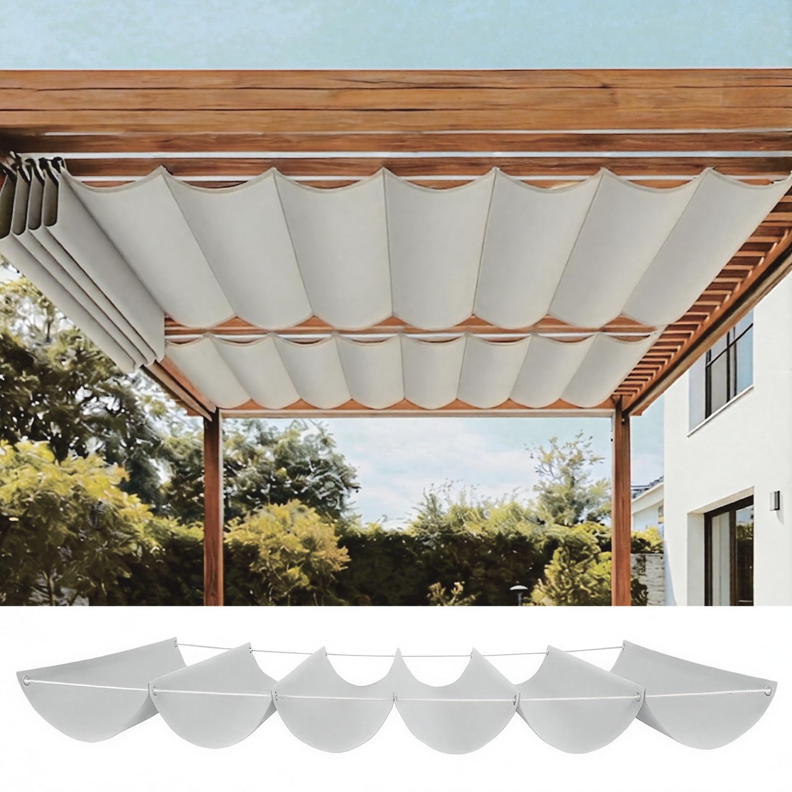 Auvent imperméable résistant aux UV pour protéger la terrasse de la chaleur