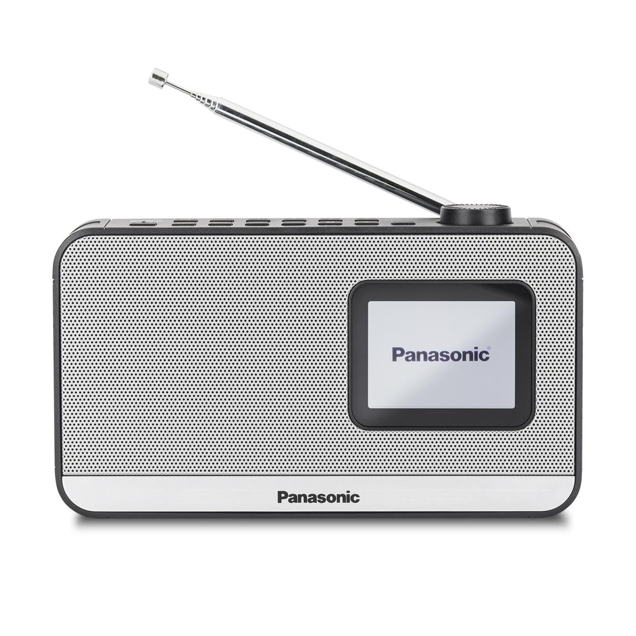 Panasonic RF-D15EG-K Tragbares DAB+/FM Digitalradio mit Bluetooth, 2,4 Zoll TFT LCD-Display, 3W 5cm Lautsprecher, Schlaf-, Wecker- und Uhrfunktion, Schwarz