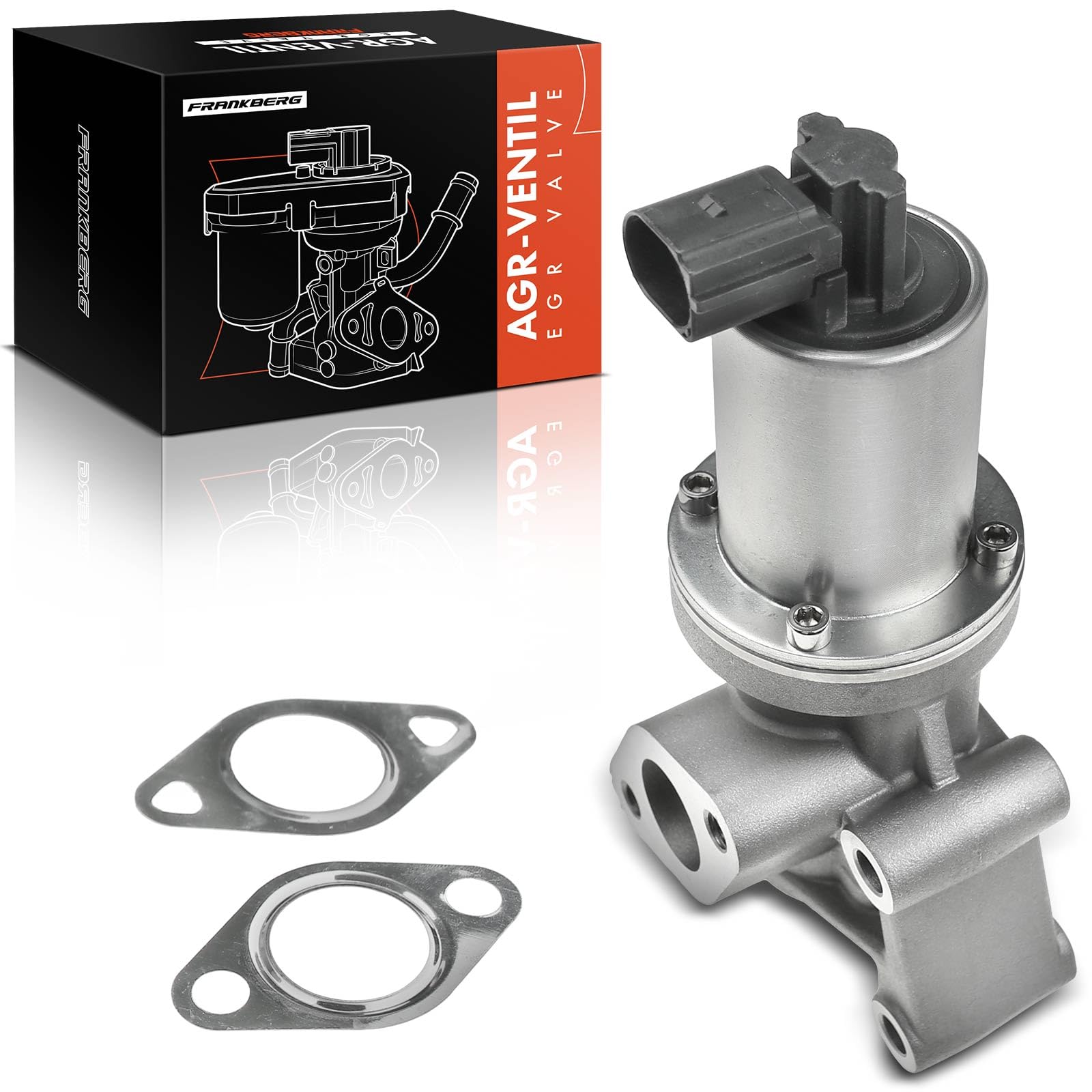 Frankberg Válvula EGR del enfriador de recirculación de gases de escape | 2A300; Compatible con: i30 GD, Río III UB, Alma AM, iX20 JC, Venga YN, Pro Cee'D JD, Pro Cee'D ED, Cee'D SW ED
