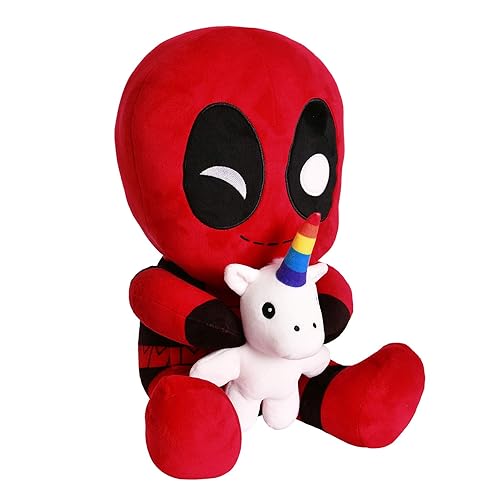 Marvel Deadpool Riding a Unicorn HugMe Vibrating Plush