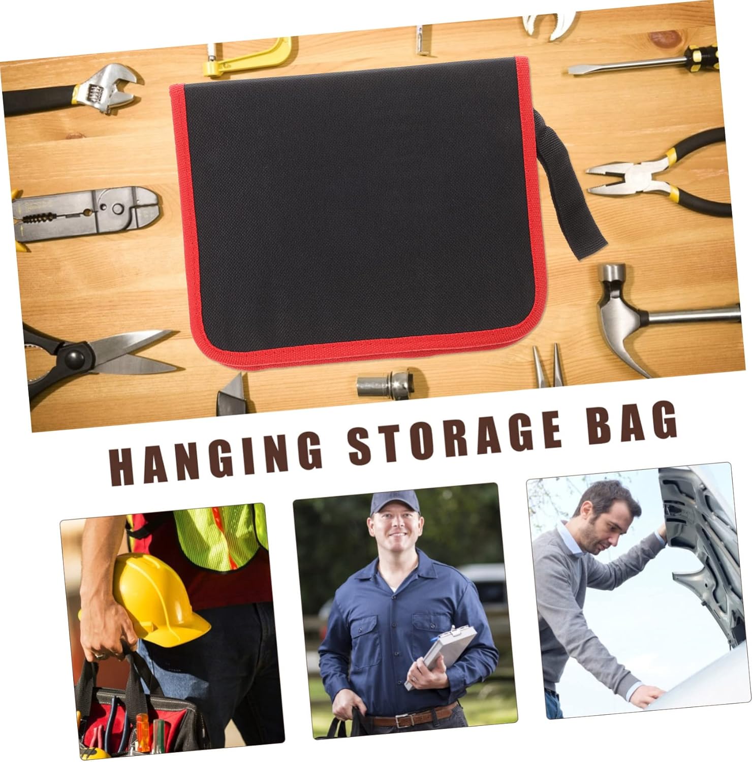 2pcs Handheld Tool Storage Driver Cloth Bit Oxford Bag Drill Carrier Zipper Carrying Bits Case Black for Small Pouch