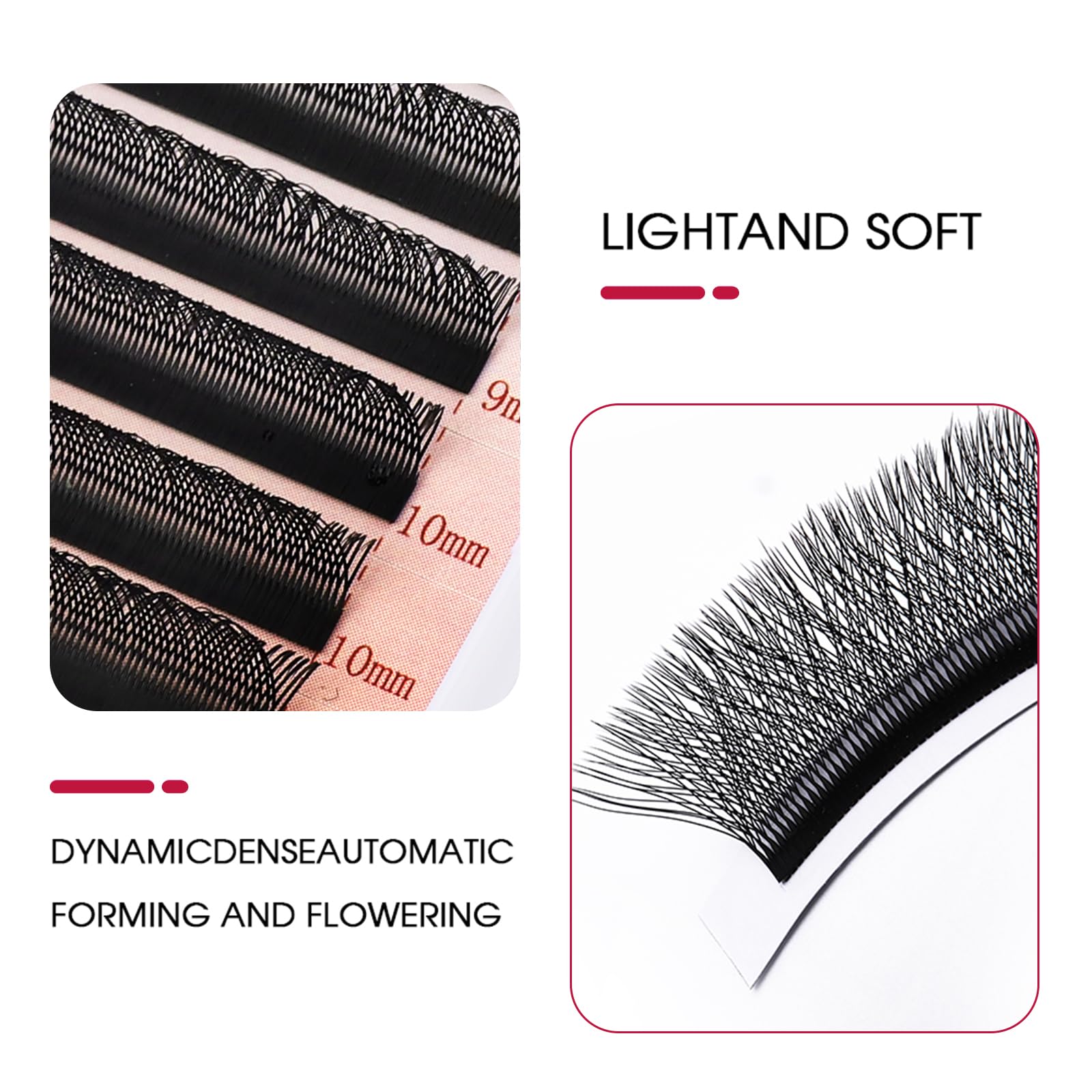 Estensioni delle Ciglia 5D W 0.07 D Curl Premade Fan Eyelash Extension Ciglia 8-14mm Lunghezza Mista W Volume Russo Professionale Tessuto di Seta Ciglia Prefabbricate(0.07D Curl 8-14mm)