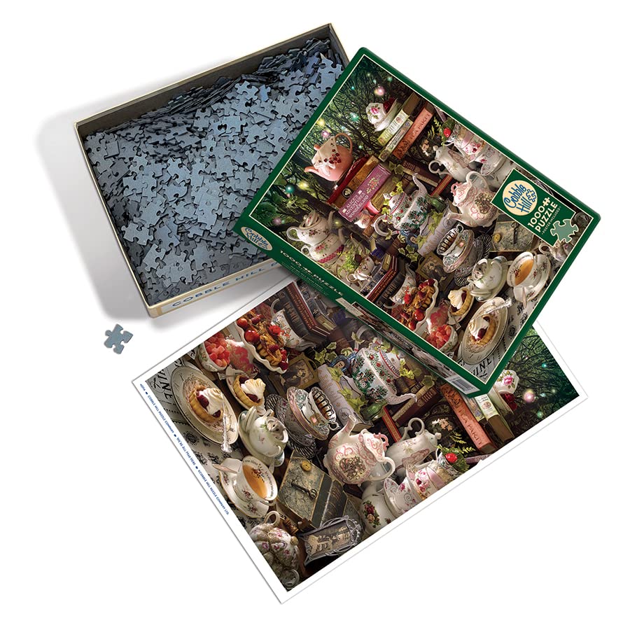 Cobble Hill 1000 Piece Puzzle - We're All Mad Here - Sample Poster Included - Image 2
