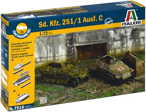 Italeri 510007516-1:72 Kit de montaje rápido de la versión D del vehículo especial 251/1