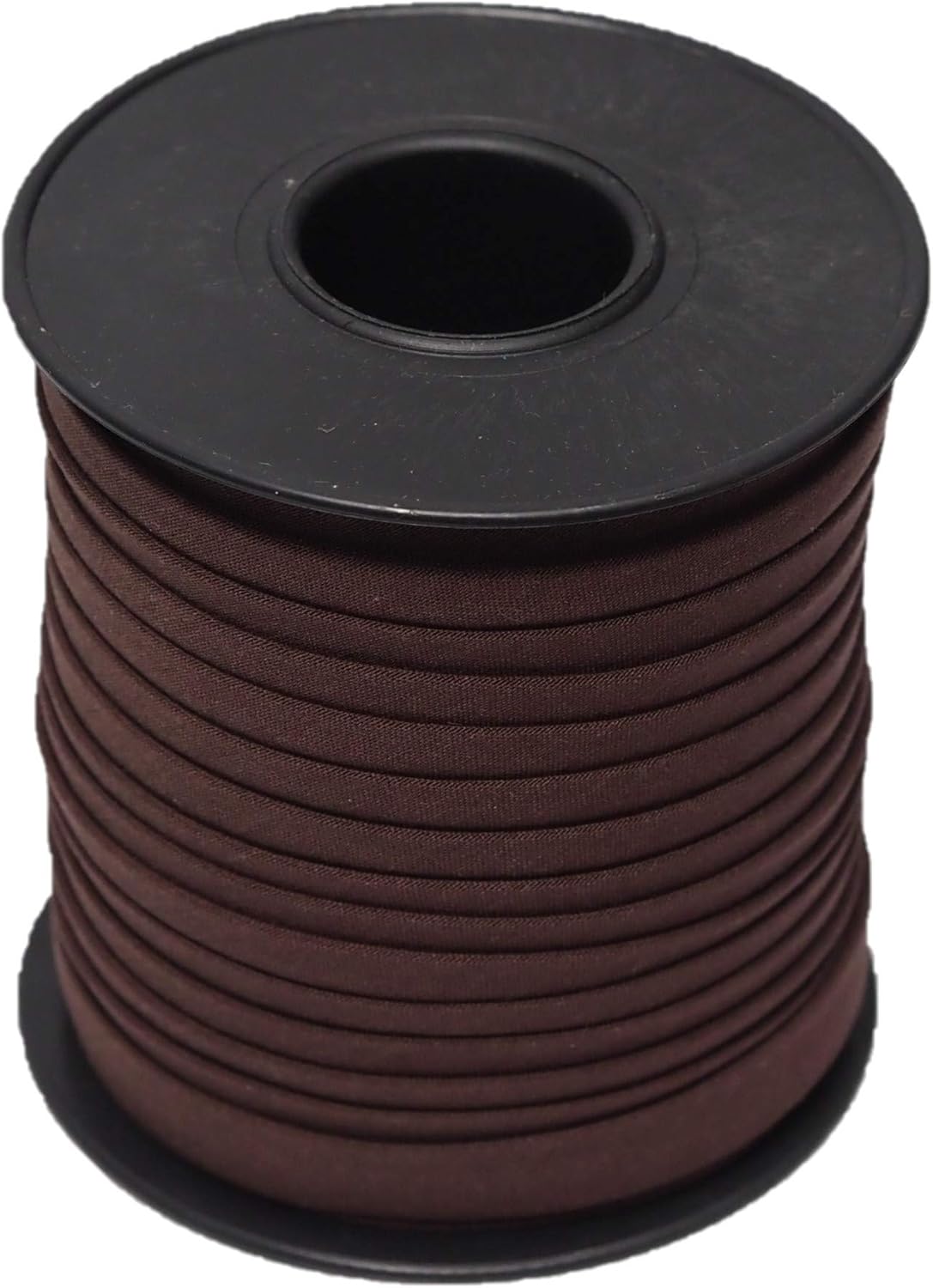 Hobby Trendy Double Fold Cotton Bias Binding Tape, for Sewing, Seaming, Hemming, Piping, Quilting, 10mm- 3/8inch. Continuous Bulk Spool of 27.30 Yards - 25 Meters (Black)