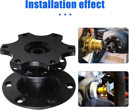 Miniatura 4 de Adaptador de volante de aluminio Sodcay, buje de liberación rápida, dispositivo de modificación de carreras de 6 agujeros, accesorios universales