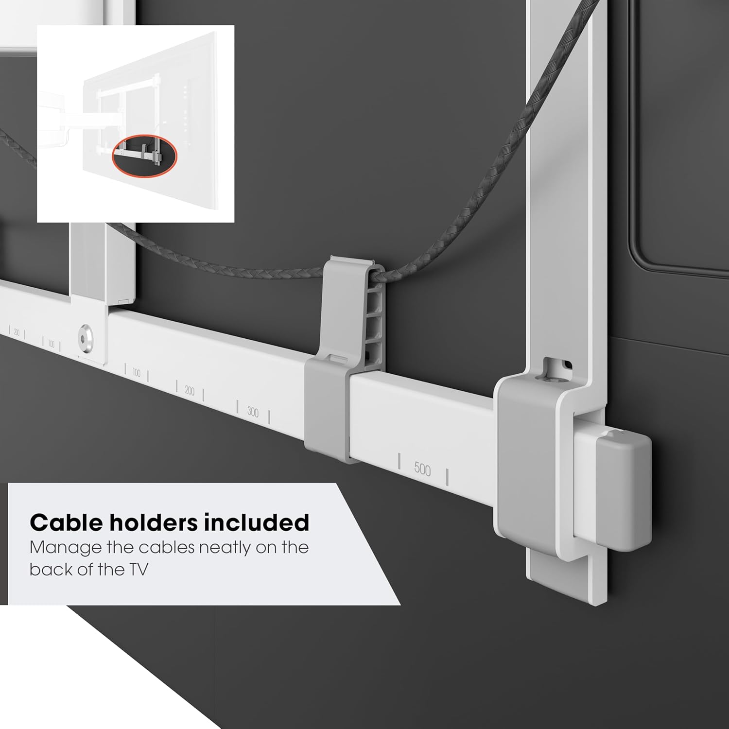 Vogel's TVM 5445 Full-Motion Ultra-Thin TV Wall Bracket for 32-65 inch TVs, Max. 77 lbs, Swivels up to 180°, Full-Motion TV Mount max. VESA 400x400, Universally Compatible