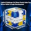 3 D Labyrinth Throws 3 D Labyrinth Rubik's Cube Puzzle Ball Toy Interactive Practical Brain Training Toy Stress Relief for Classrooms Schools Parties Family Reunions
