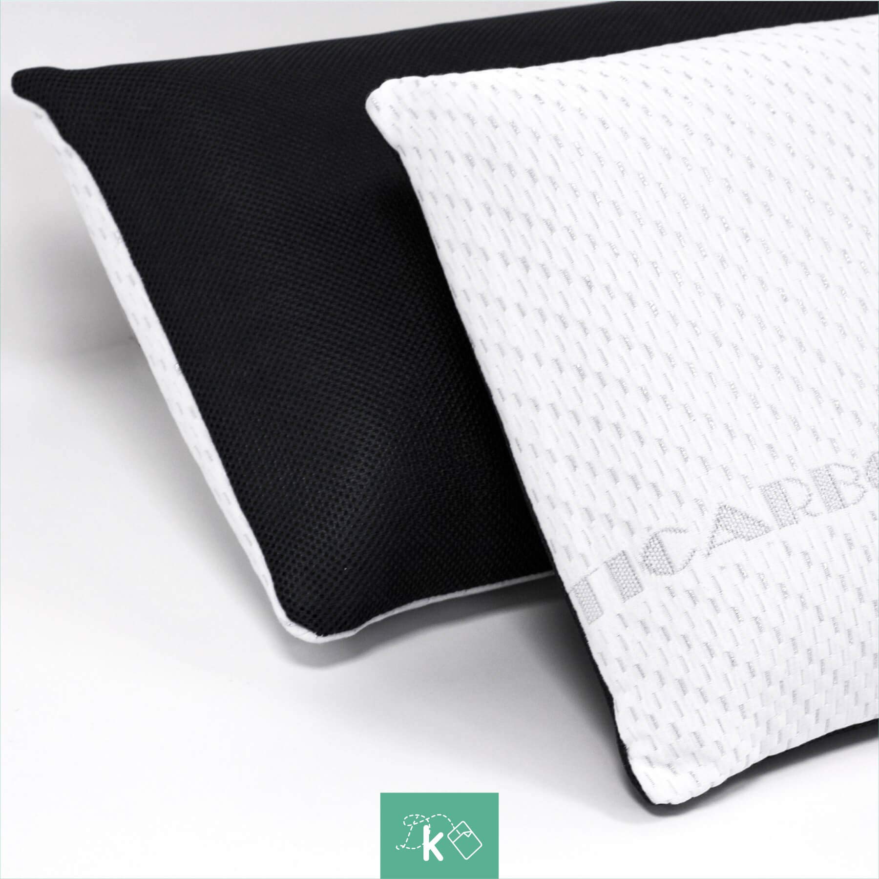 Dreaming Kamahaus Almohada viscoelástica Carbono Activo 105cm | Núcleo indeformable | Hilo de Plata | Microperforada | Antiestrés | Funda con 2 Caras Invierno/Verano |