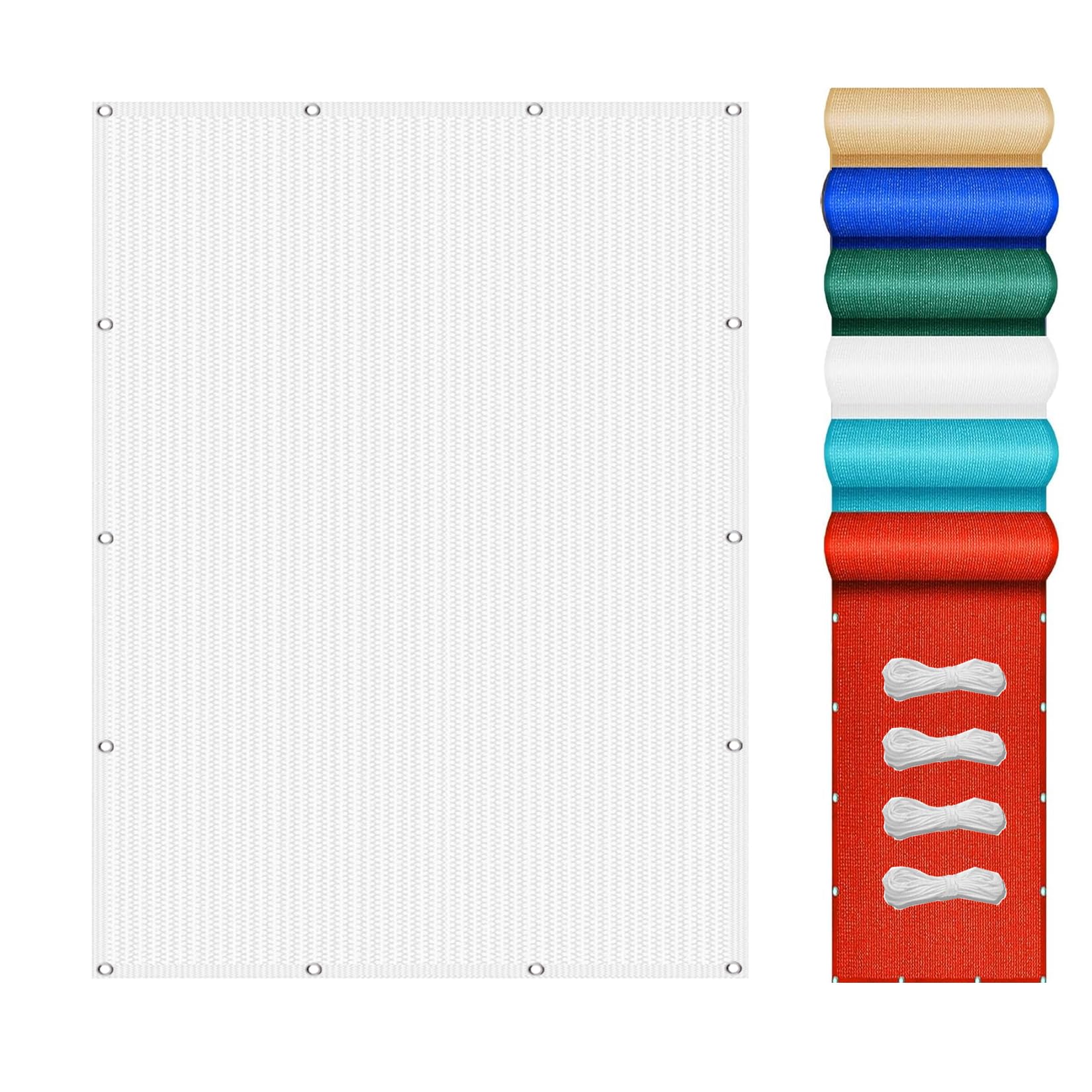 Auvent respirant pour pergola et serre voile d'ombrage blanc 160x200