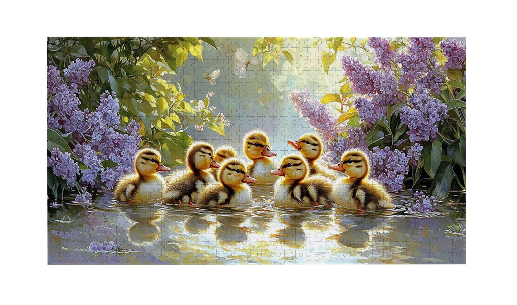 Puzzle de Madera para Adultos 1312 Piezas - Lindo Pato, Obra de Arte de Juego de Rompecabezas para Adultos, Puzzle de Impresión de Alta Definición Multicolor, Pasatiempo Creativo Regalo b-604