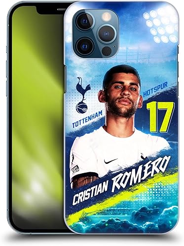 Head Case Designs Officially Licensed Tottenham Hotspur F.C. Cristian Romero 202324 First Team Hard Back Case Compatible with Apple iPhone 12 Pro Max