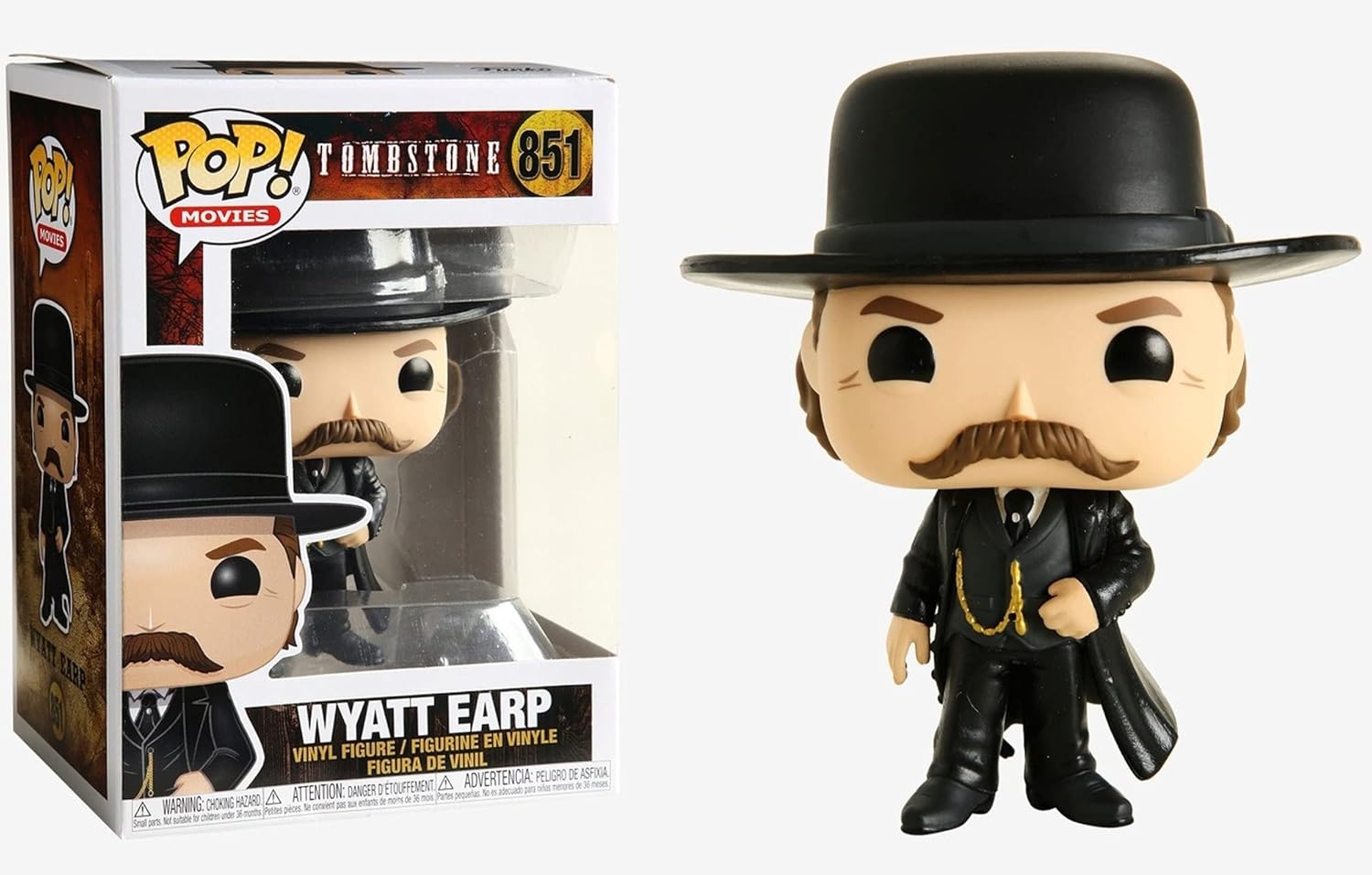 POP Tombstone - Wyatt EARP Funko Pop! Vinyl Figure (Bundled with Compatible Pop Box Protector Case) Multicolored 3.75 inches