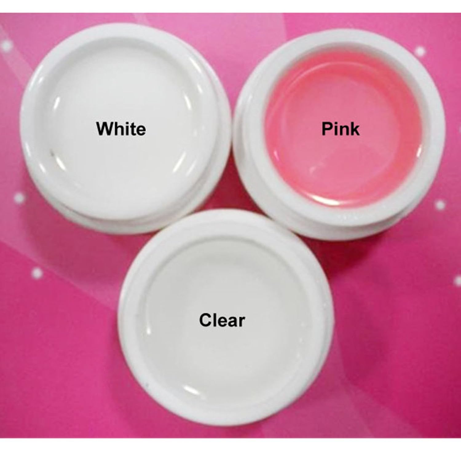 HealthEveryday3 Pcs Professional Nail Art UV Gel Builder Tips Glue Manicure Tools Clear