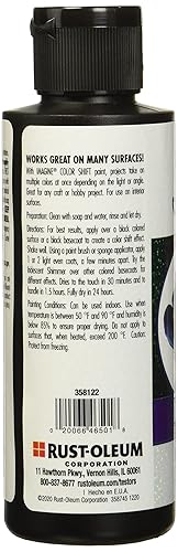 Miniatura 2 de Rust-Oleum Imagine Craft & Hobby - Cepillo de cambio de color turquesa, agua de 4 onzas líquidas