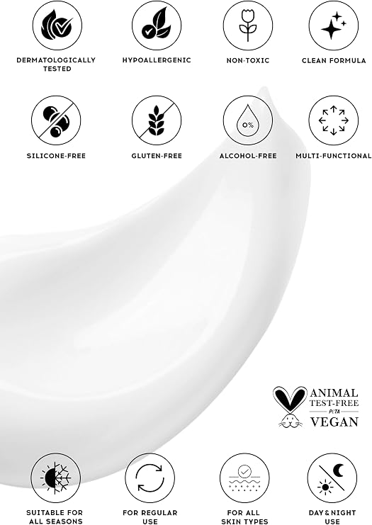 Cream Co. Su Bazlı Moisturizer Nemlendirici Aydınlatıcı Yüz Kremi, Hyaluronik Asit, 50 ML, Tüm Cilt Tipleri (3 paketi)