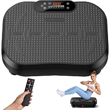 Vibration Plate Exercise Machine, 450Lbs Capacity 199 Speeds Vibrating Plate for Lymphatic Drainage, 200W Weight Loss Shake Platform, Silent Mode & Dimmable Screen for Women Men