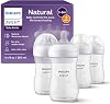Philips Avent Natural Baby Bottles with Natural Response Nipples (Medium Flow, Flow 3), 9oz, Paquete de 4, SCY903/04 GreenCircle Certified: Certified Environmental Facts Label 1