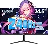24.5-Inch Gaming Monitor, 240Hz Full HDFHD Resolution, VA Panel, Non-glare, 350cdM2 Brightness, 8-bit, 16.7M Color, sRGB: 100%, HDMI 2.1 x 2, DP 1.4 x 1, Tilt Adjustment, VESA Compatible