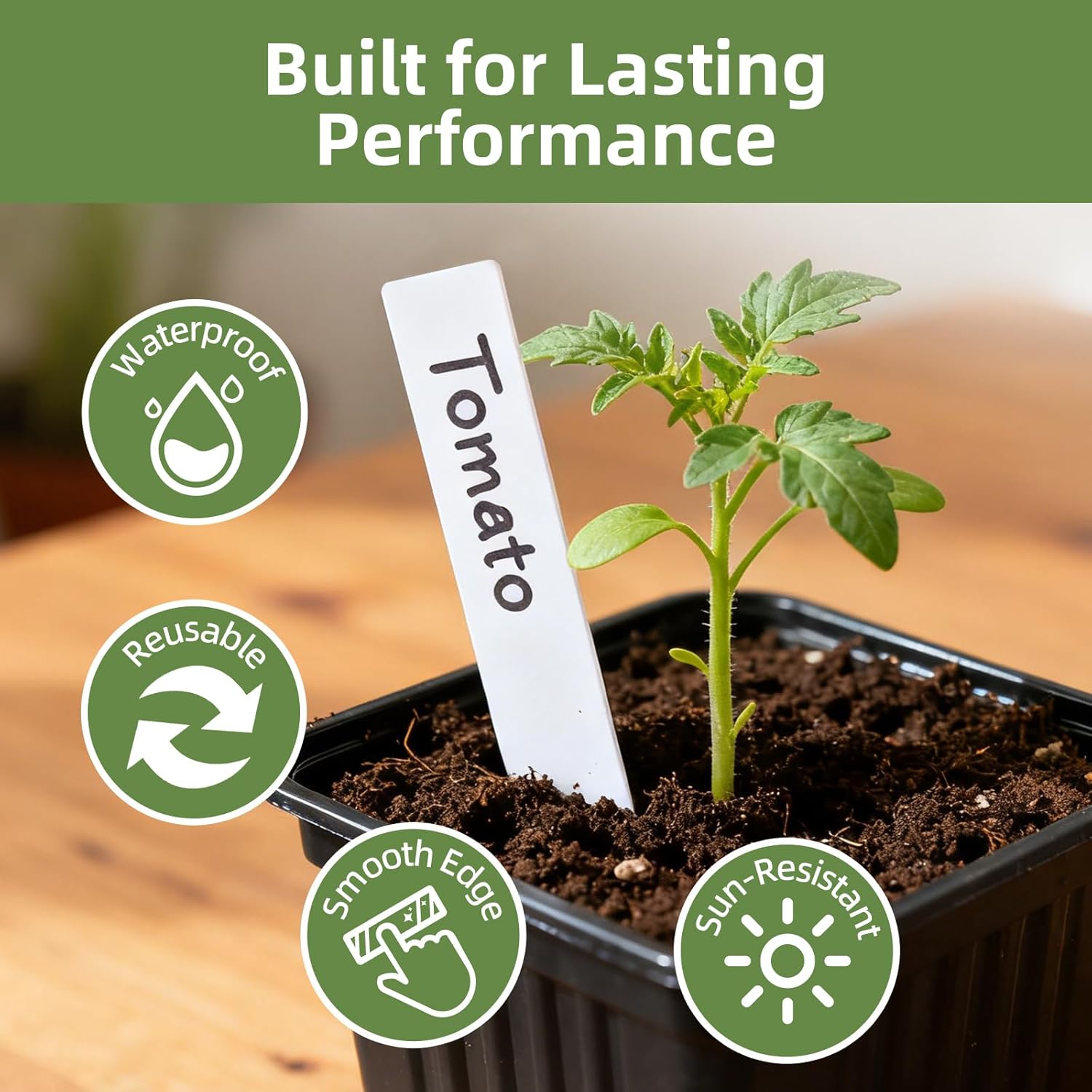 CLEANGOR 330Pcs Plant Labels with Marker Pen