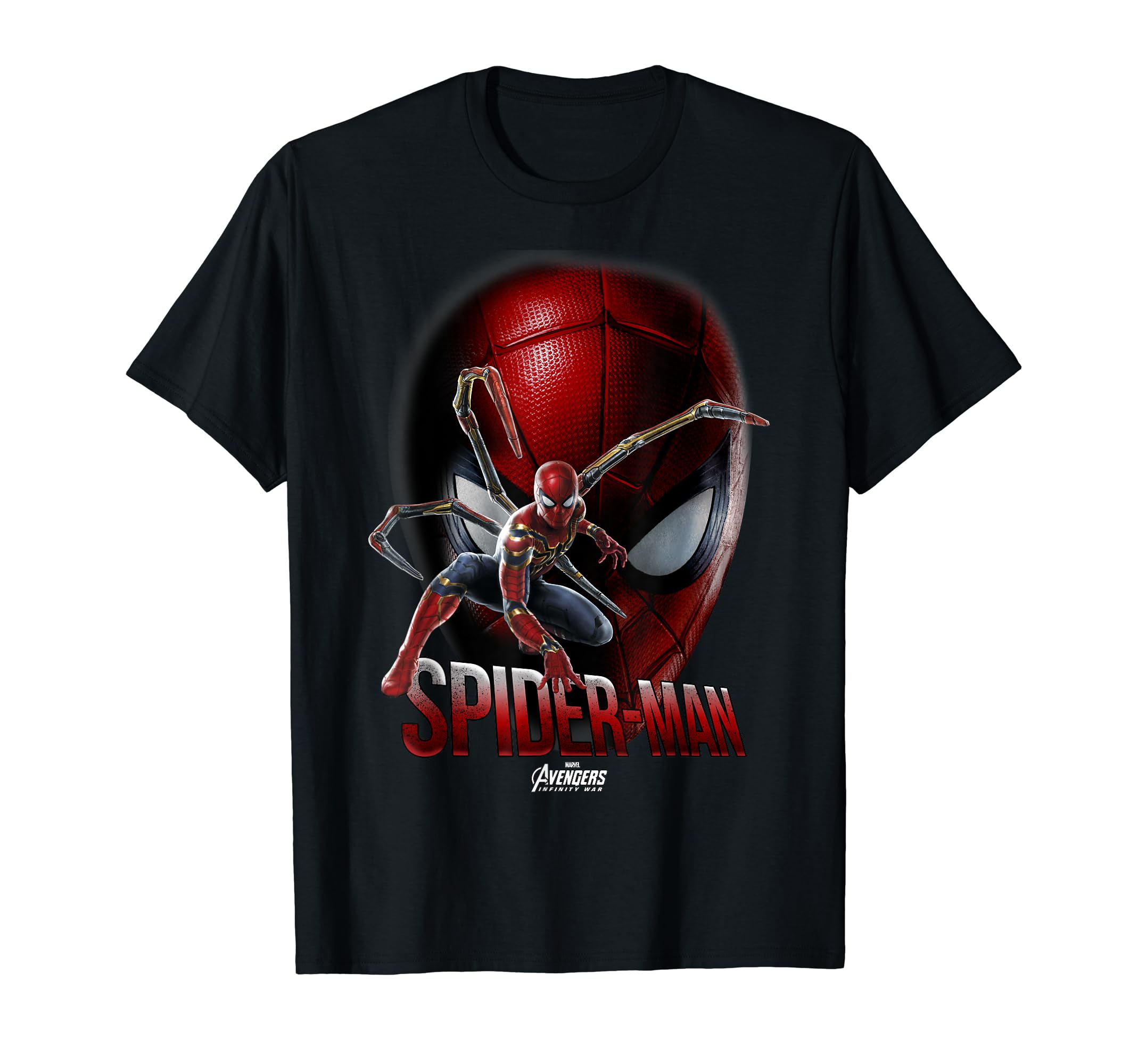 Marvel Infinity War Spider-Man Game Face Maglietta