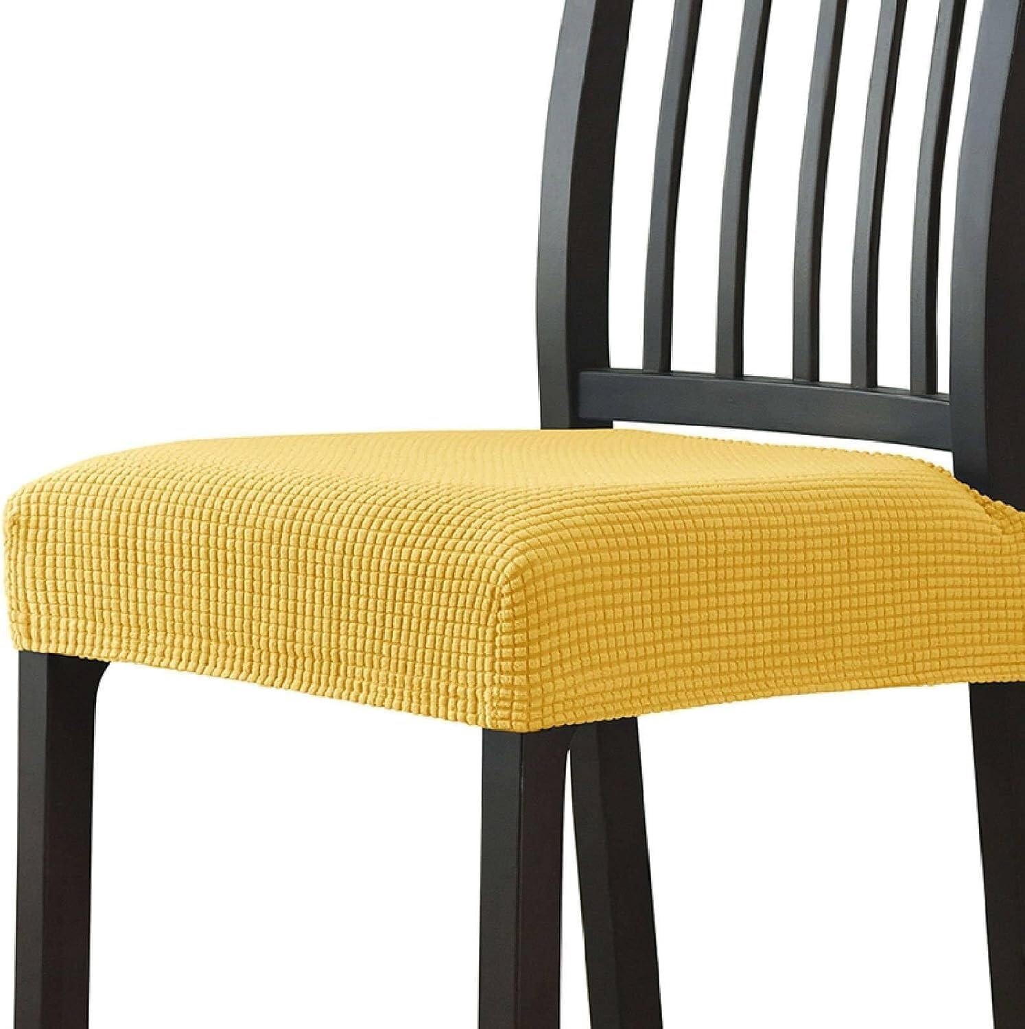 NMVAWIPT Chair Seat Covers, Jacquard Stretchable Removable Washable Slipcovers For Kitchen, Universal Fit(13#,6pcs)