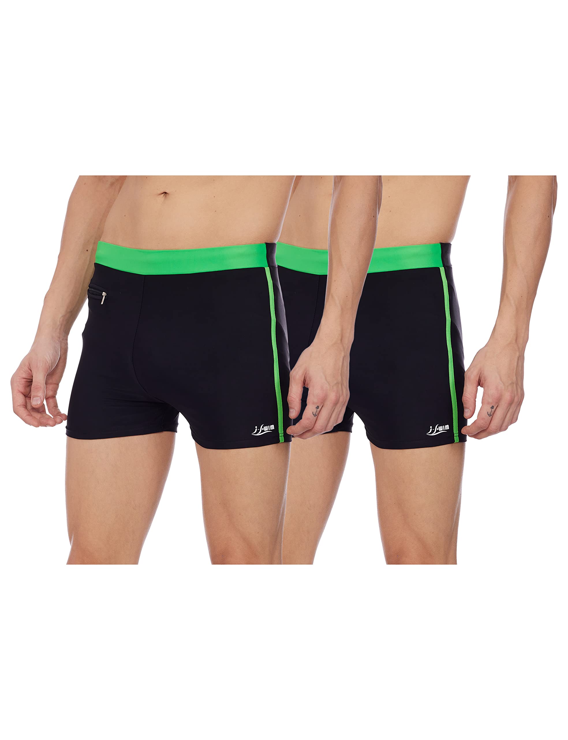 Mens Costume Is-010 Size Xl Black/Lime With Is-010 Size Xl Black/Lime Pack Of 2 And Swimming Goggles Is-506-image-42