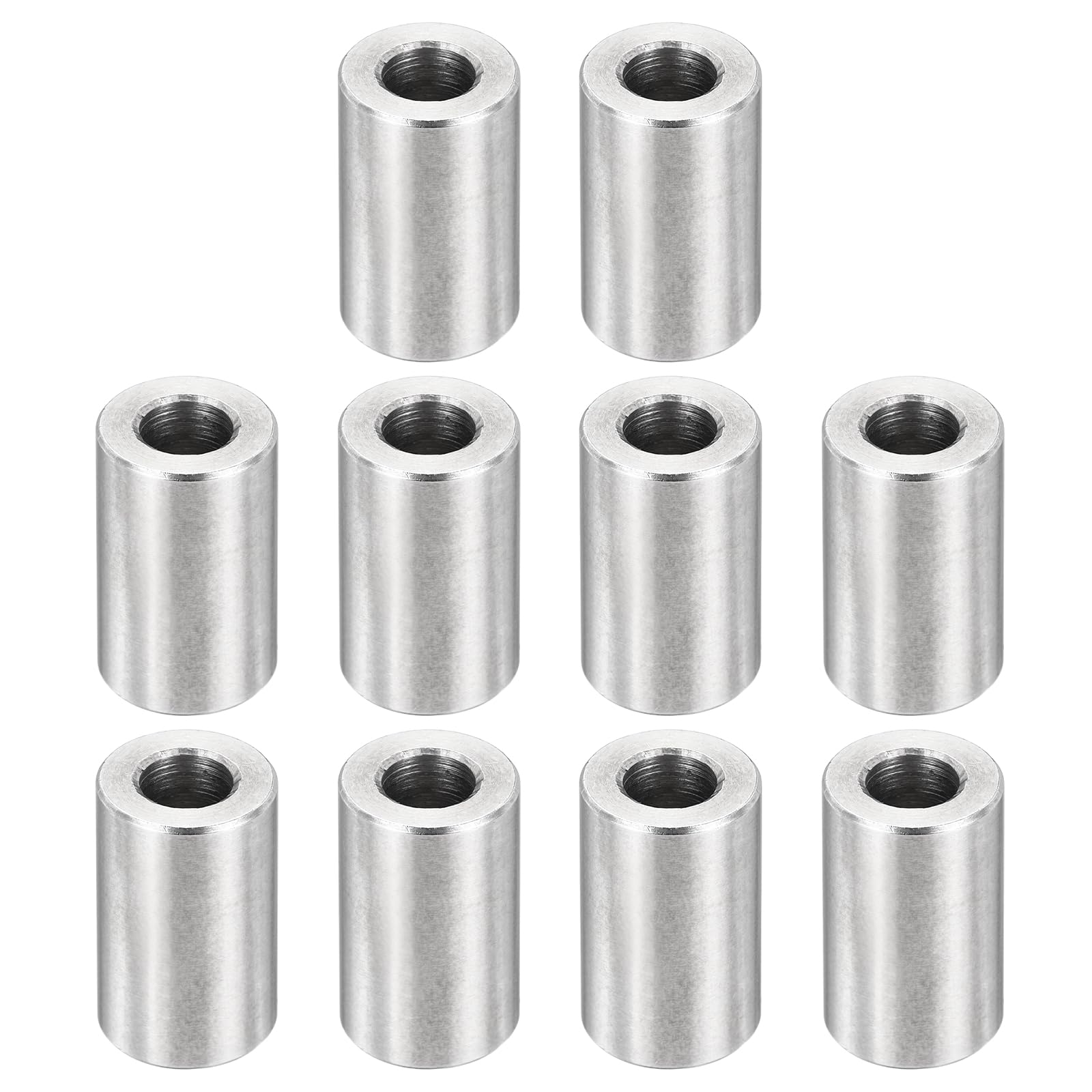 PATIKIL M6 Stainless Steel Spacers, 12Pcs Metal Spacer 6mm ID x 12mm OD x 20mm L Screw Standoff for 1/4" or M6 Screw