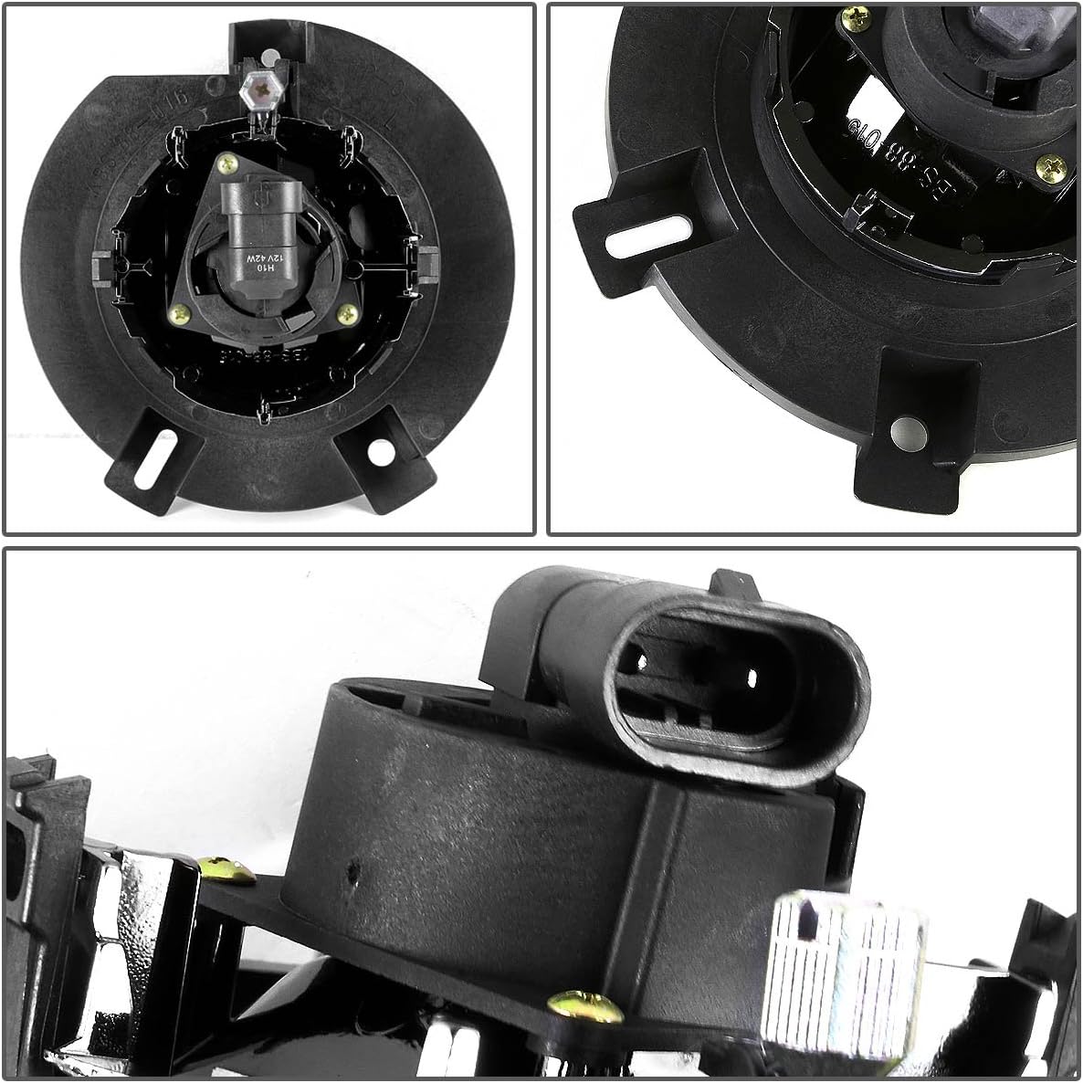 Auto Dynasty Fog Lights Assembly Compatible with 2002-2005 Ford Explorer, Fog Lamp Replacement, Driver and Passenger Side, Smoked Lens