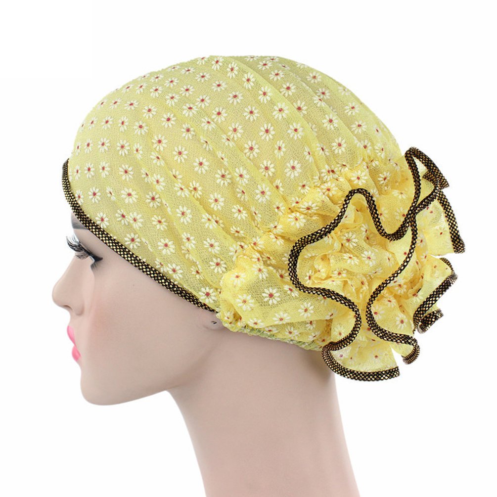Womens Head Scarf Pre Tied Chemo Hat Beanie Sleep Turban Cap Headwear for Cancer