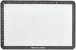 KitchenAid Tapete de silicone para assar, 23 x 35 cm, cinza