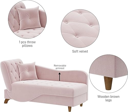 Miniatura 24 de Tumbona interior con almacenamiento, reposabrazos ajustable, silla de lectura reclinable, sofá cama con almohada, futón de terciopelo 3 en 1 para